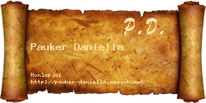 Pauker Daniella névjegykártya